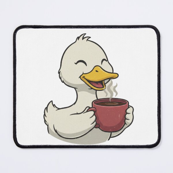 Item preview, Cute Duck Coffee T-Shirt, Happy Bird Hot Cocoa Gift, Animal Lover designed and sold by BeanNTee.