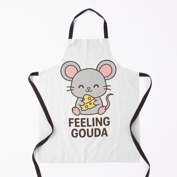 Item preview, Feeling Gouda – Cute Kawaii Mouse Holding Cheese designed and sold by The-Dreamy-Zoo.