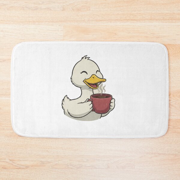 Item preview, Cute Duck Coffee T-Shirt, Happy Bird Hot Cocoa Gift, Animal Lover designed and sold by BeanNTee.