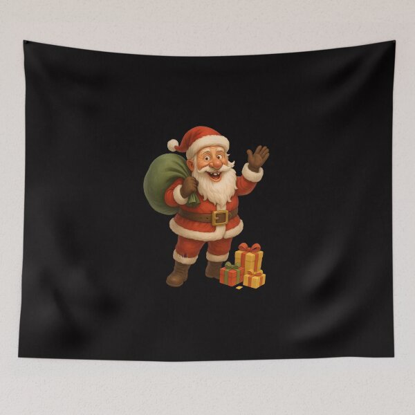 Item preview, Funny Santa Claus with gift sack. designed and sold by Les-Ink-Studio.