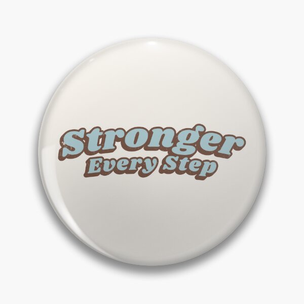 Item preview, Retro Distressed Stronger Every Step Typography designed and sold by trepiu.