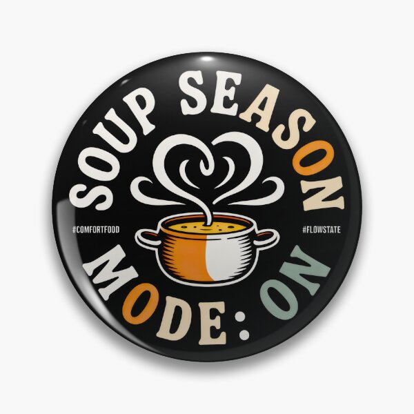 Item preview, Soup Season Mode On Heart Steam Comfort Food Design designed and sold by SplashTastic.