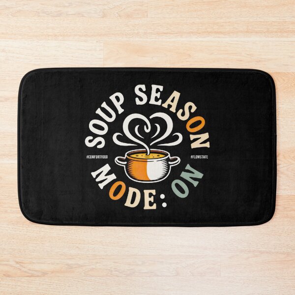 Item preview, Soup Season Mode On Heart Steam Comfort Food Design designed and sold by SplashTastic.