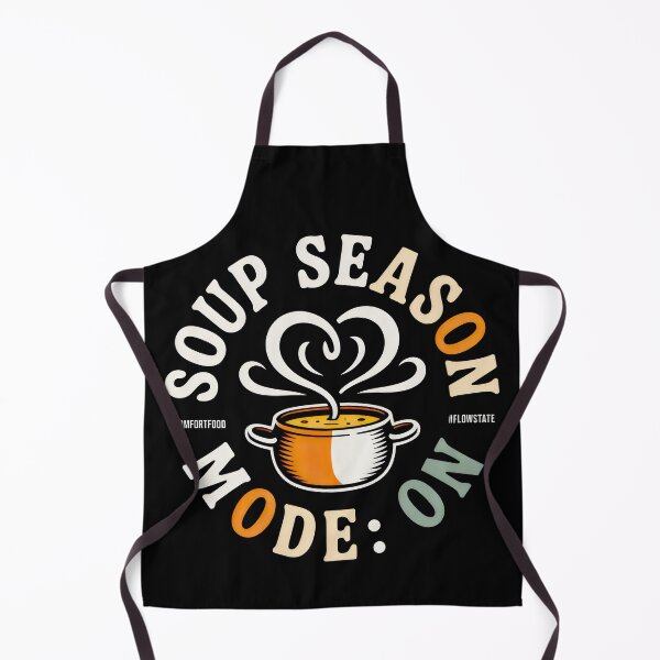 Item preview, Soup Season Mode On Heart Steam Comfort Food Design designed and sold by SplashTastic.