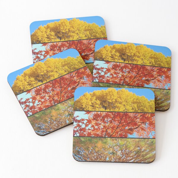 Item preview, Japanese Garden collage - red autumn leaves -  fall foliage  designed and sold by TalBright.