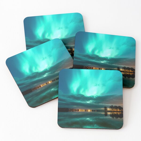 Item preview, Aurora Reflections Over a Still Lake designed and sold by Exodoi.