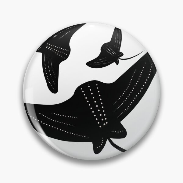 Item preview, Stingrays doodles black white designed and sold by Dreambigdigital.