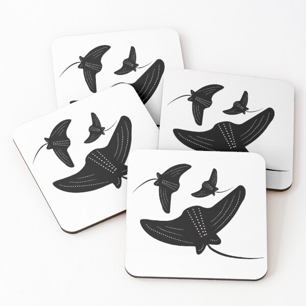 Item preview, Stingrays doodles black white designed and sold by Dreambigdigital.