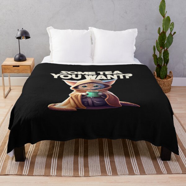 Item preview, SOME TEA, YOU WANT?  Baby Yoda Cat designed and sold by JusTiceT-shirts.