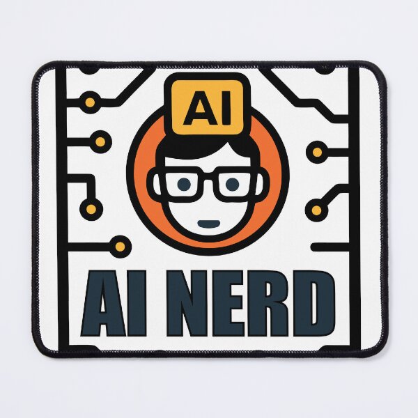 Item preview, AI Nerd Icon Glasses Geek designed and sold by ArtEmotionsImages.