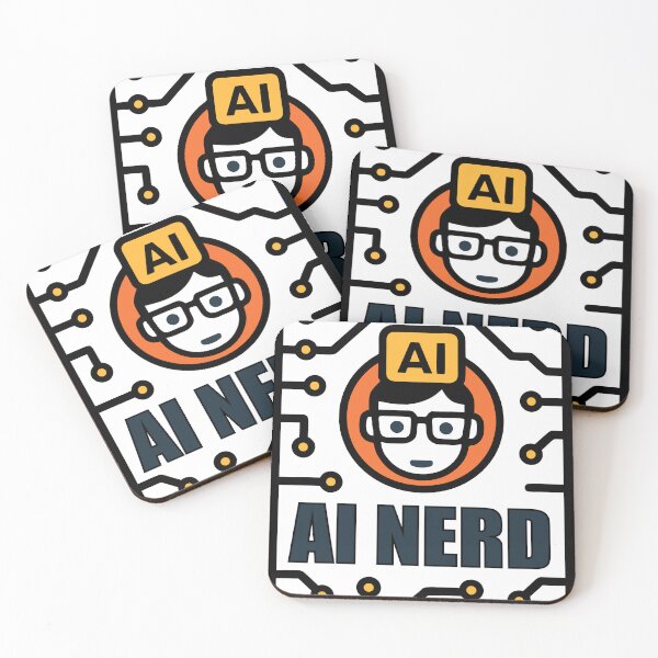 Item preview, AI Nerd Icon Glasses Geek  designed and sold by ArtEmotionsImages.