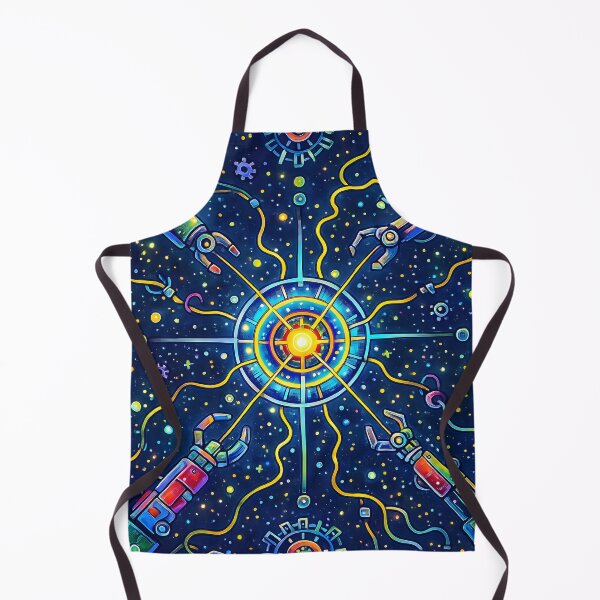 Item preview, Cosmic Robotics Storm — Neon Tech Pattern designed and sold by InNyutLab.
