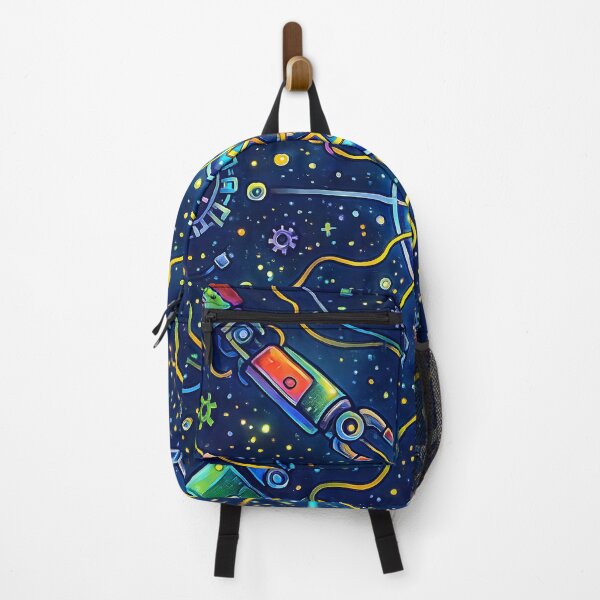 Item preview, Cosmic Robotics Storm — Neon Tech Pattern designed and sold by InNyutLab.