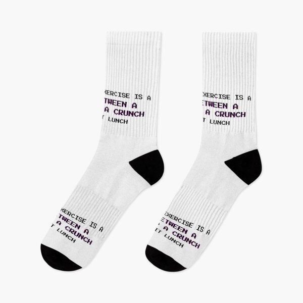 Item preview, My Favorite Exercise Is Lunch: Funny Anti-Fitness Snacking Quote - Black Letters designed and sold by DailyVibesMerch.