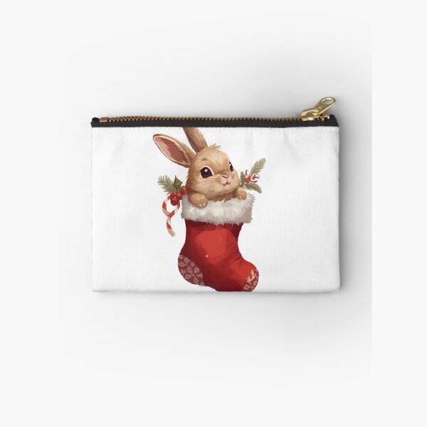 Item preview, Cute Christmas Bunny in Stocking – Kawaii Holiday Art designed and sold by Dream Magic Co.