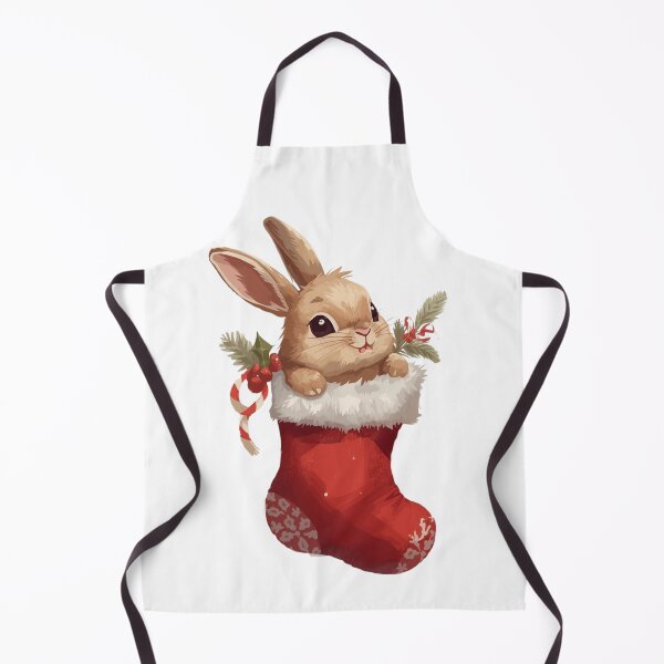 Item preview, Cute Christmas Bunny in Stocking – Kawaii Holiday Art designed and sold by Dream Magic Co.