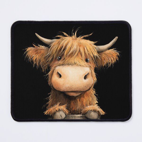 Item preview, Cute HiGHLaND CoW PRiNT SCoTTiSH ' Little Haystack ' Designs BY SHiRLeY MacARTHuR designed and sold by Shirley MacArthur Art.