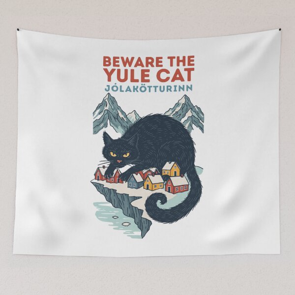 Item preview, Beware the Yule Cat Icelandic Jólakötturinn - Beware the Jolakotturin designed and sold by viletajean-luc.