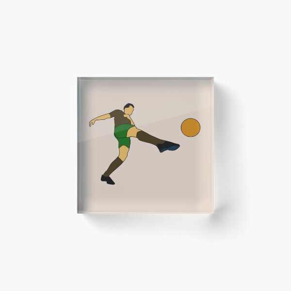 Item preview, Dynamic Soccer Kick - Minimal Football Player Action Art designed and sold by Rangmanch.