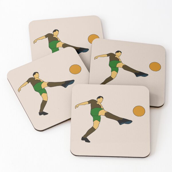 Item preview, Dynamic Soccer Kick - Minimal Football Player Action Art designed and sold by Rangmanch.