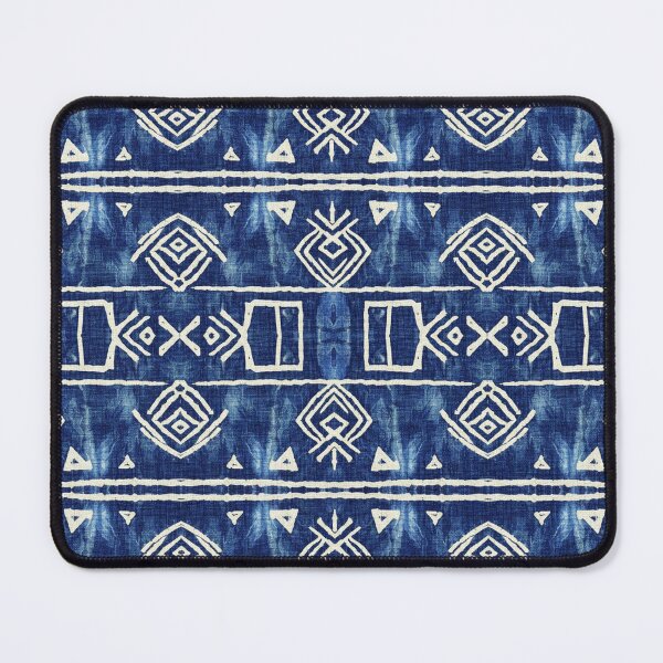 Item preview, Bohemian Indigo Blue Batik Seamless Pattern with Ethnic Motifs designed and sold by MyEz Style.