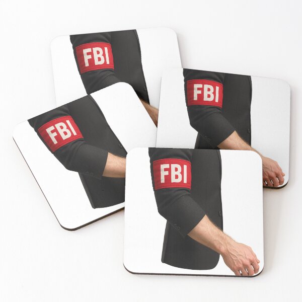Artikelvorschau, Rotes FBI-Armband – Ärmelabzeichen entworfen und verkauft von TheLionWithAMic.