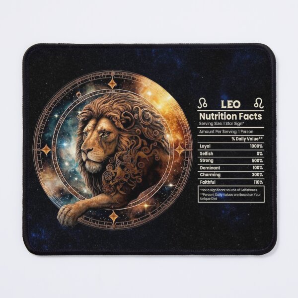 Item preview, Leo-Themed Nutritional Value Apparel and Home Décor designed and sold by Compass and a Camera.