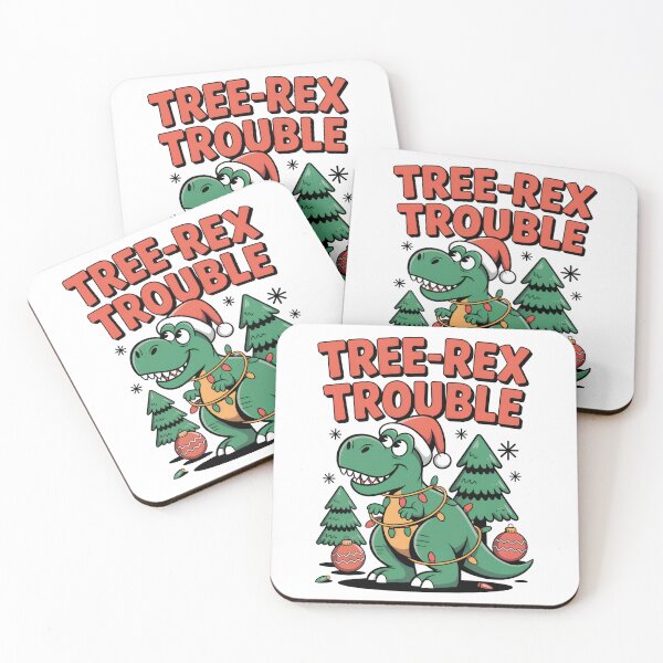 Item preview, Cute Tree Rex Dinosaur in Santa Hat – Funny Christmas Tee designed and sold by Happy'CLICK'.
