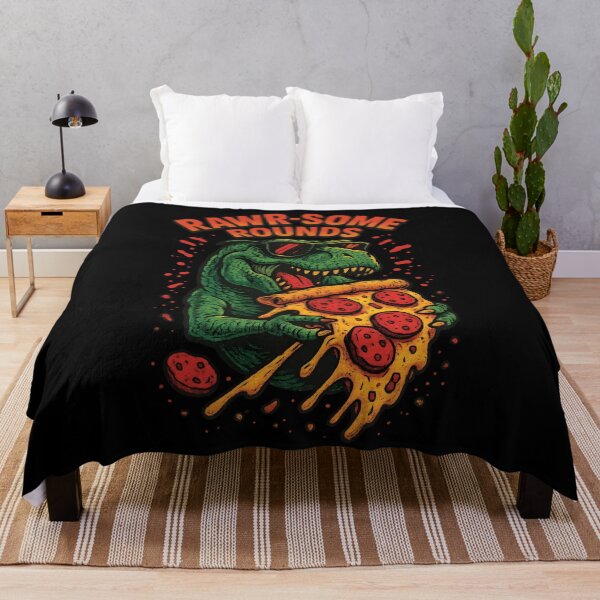 Item preview, Dino Pizza T-Shirt: Hilarious T-Rex Munch Graphic Tee for Jurassic Junk Food Fans designed and sold by WAUZ.