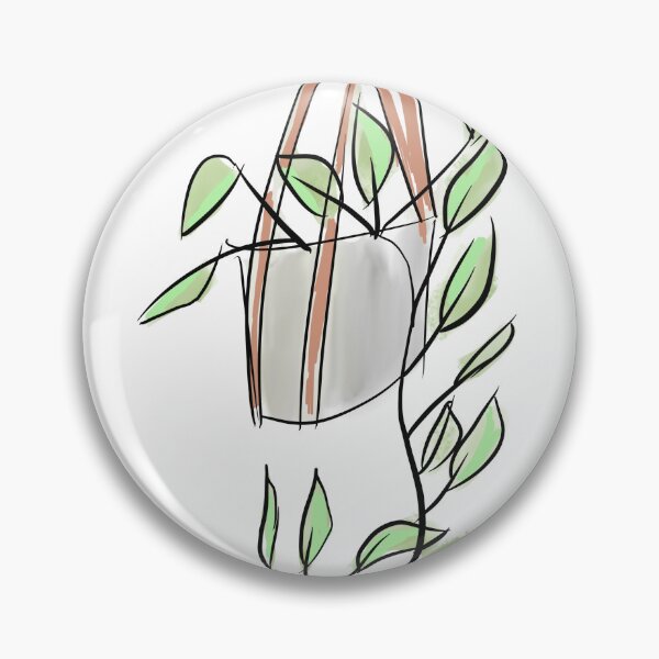 Item preview, Hanging Plants Pothos Doodles designed and sold by Dreambigdigital.
