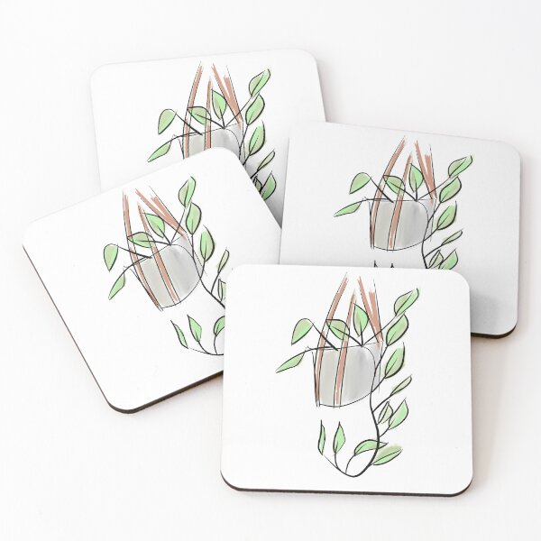 Item preview, Hanging Plants Pothos Doodles designed and sold by Dreambigdigital.