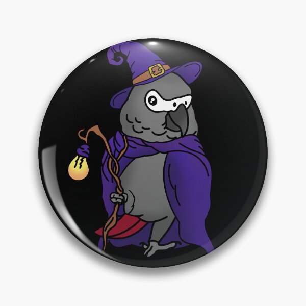 Item preview, Halloween African Grey Parrot Witch designed and sold by FandomizedRose.
