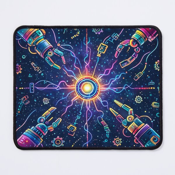 Item preview, Cosmic Robotics Storm — Neon Mech Universe designed and sold by InNyutLab.