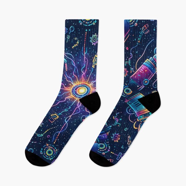 Item preview, Cosmic Robotics Storm — Neon Mech Universe designed and sold by InNyutLab.
