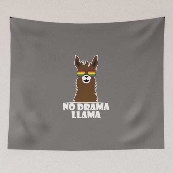 Artikelvorschau, NO-DRAMA-LLAMA--FUNNY-LLAMA-ALPACA-WITH-SUNGLASSES entworfen und verkauft von HubertusKuhlman.