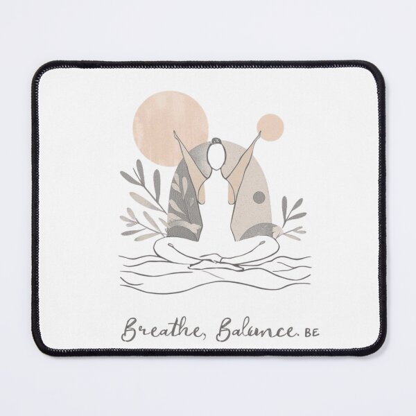 Item preview, Yoga Illustration – “Breathe, Balance, Be” designed and sold by NebulaStudio93.