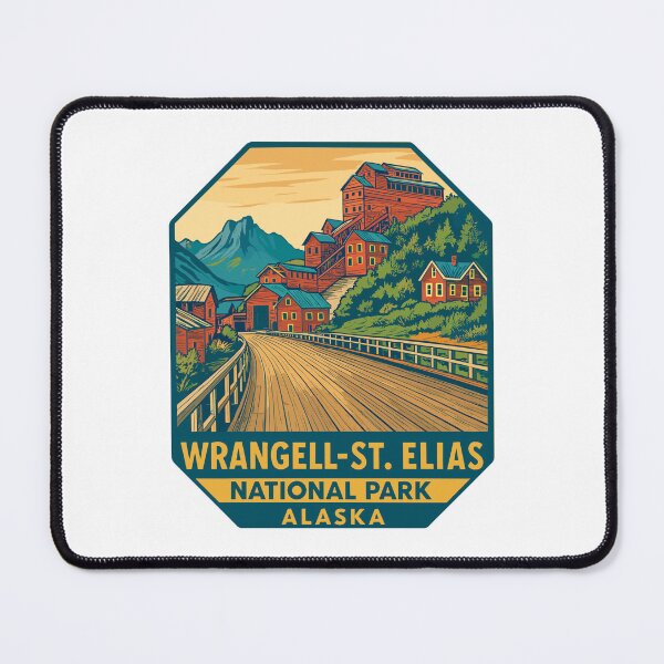 Item preview, Wrangell–St. Elias Alaska Mountain Sticker designed and sold by Ismeal Von.