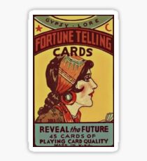 Fortune telling card Sticker