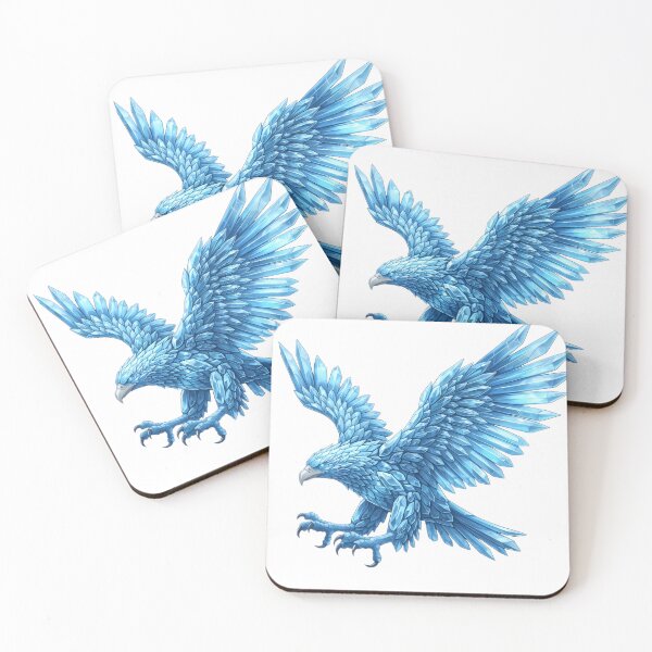 Item preview, Majestic Ice Crystal Eagle Fantasy Art Sticker designed and sold by pohapoha181.