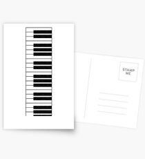 Piano Keys in the Key of Me! Postcards