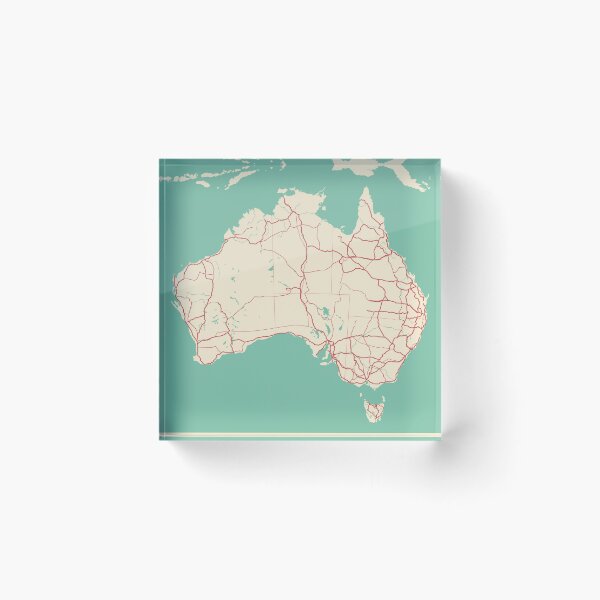 Item preview, Australia Map designed and sold by MapsByLeo.