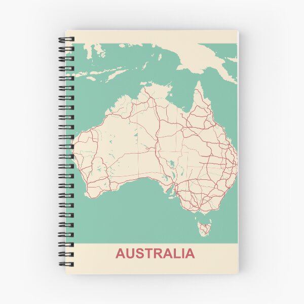 Item preview, Australia Map designed and sold by MapsByLeo.