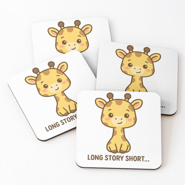 Item preview, Long Story Short… – Cute Kawaii Giraffe designed and sold by The-Dreamy-Zoo.