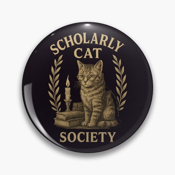 Item preview, Scholarly Cat - Dark Academia designed and sold by SidTastic .