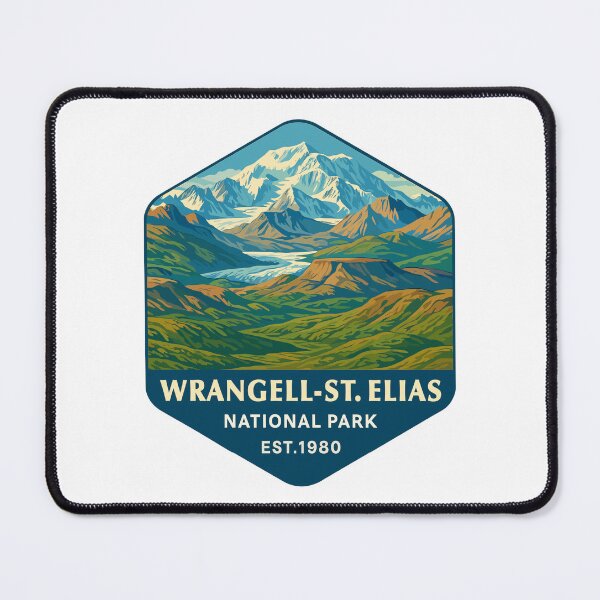 Item preview, Wrangell–St. Elias Alaska Mountain Sticker designed and sold by Ismeal Von.