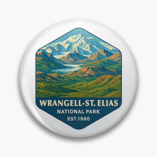 Item preview, Wrangell–St. Elias Alaska Mountain Sticker designed and sold by Ismeal Von.