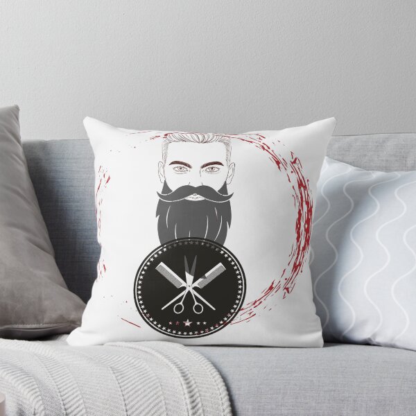 Item preview, Barber- a man with a beard advertising a hair salon designed and sold by Lovelalaland.