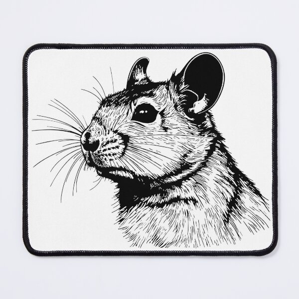 Item preview, Minimalist Hamster Line Art designed and sold by Litely.