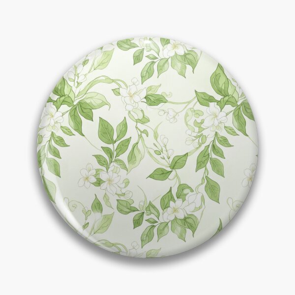 Item preview, Fresh Green and White Floral Watercolor Seamless Pattern designed and sold by MyEz Style.