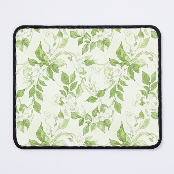 Item preview, Fresh Green and White Floral Watercolor Seamless Pattern designed and sold by MyEz Style.